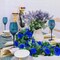 2 PCS 15FT Artificial Flower Garland - Royal Blue Silk Rose Vine